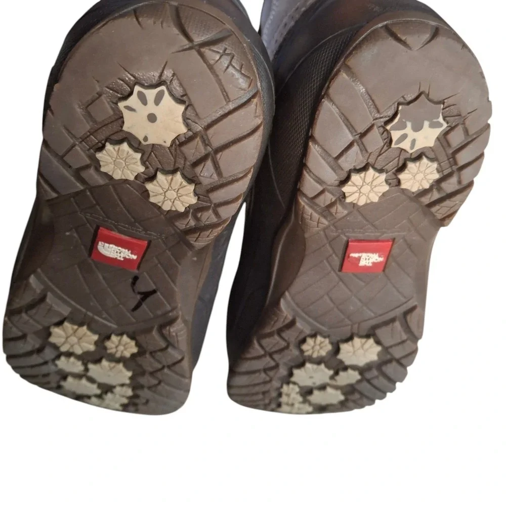 The North Face Shellista Lace Boots Women's 7.5 Brown Tan Winter Snow Faux Fur